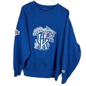 Lee Sport Kentucky Wildcats Sweatshirt Mens XL Blue SEC Pullover Crewneck‎ VTG